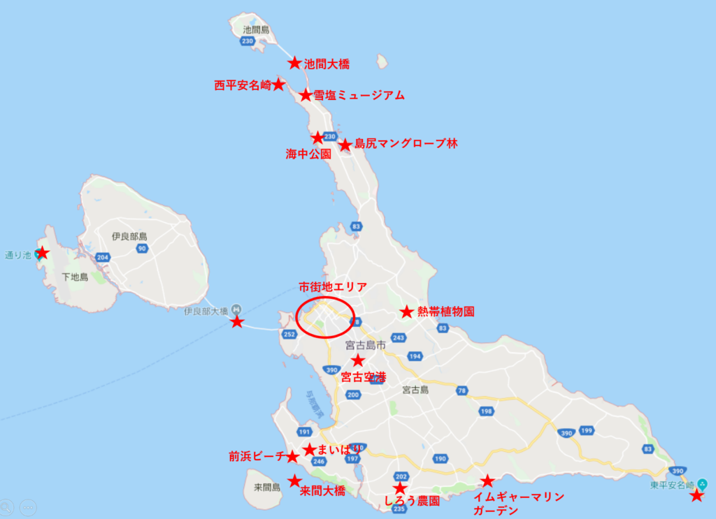 宮古島　マップ